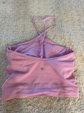 Lululemon Pink Strappy Sports Bra Top